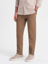 Ombre Clothing Světle hnědé pánské chino kalhoty Ombre Clothing