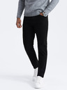Ombre Clothing Černé pánské chino kalhoty Ombre Clothing