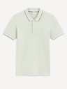 Celio Světle šedé pánské polo tričko Celio Decolrayeb