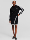 Karl Lagerfeld Černá dámská úpletová sukně KARL LAGERFELD Logo Knit Skirt