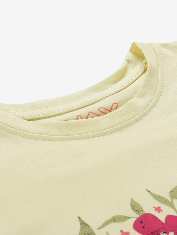 NAX Žluté dámské tričko NAX Nerga