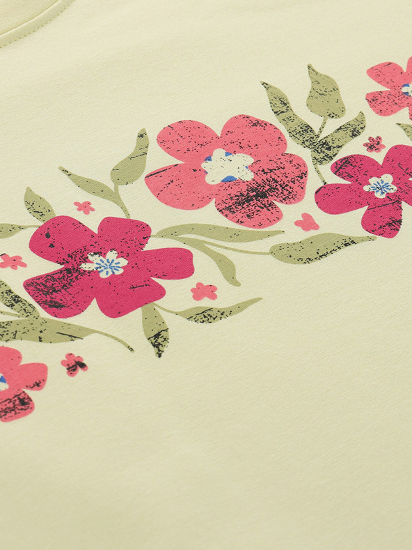 NAX Žluté dámské tričko NAX Nerga