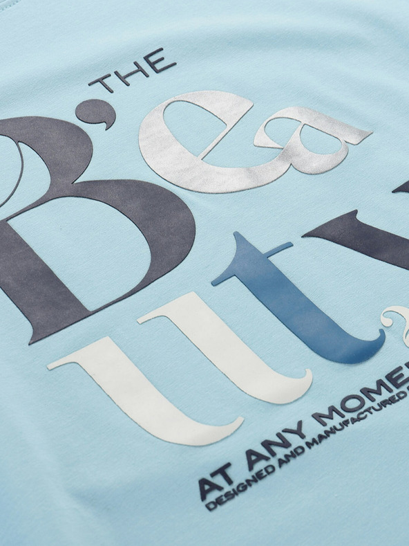 NAX Světle modré dámské tričko NAX NERGA