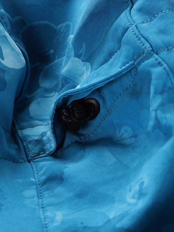 ALPINE PRO Modrá dámská vzorovaná softshellová bunda ALPINE PRO HOORA