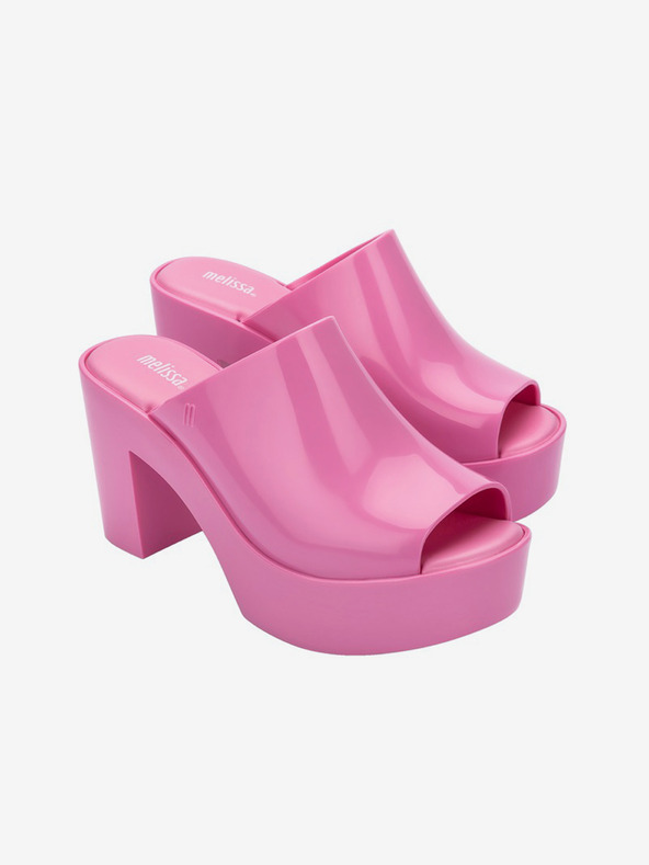 Melissa Růžové dámské pantofle na podpatku Melissa Mule AD