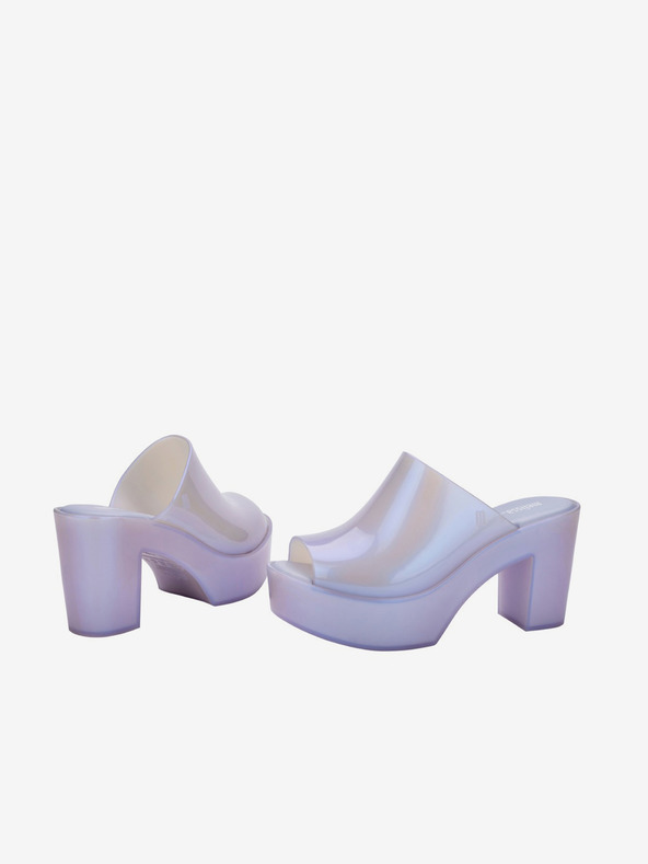 Melissa Světle fialové dámské pantofle na podpatku Melissa Mule AD