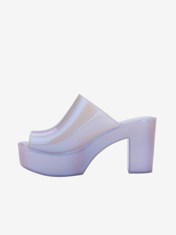 Melissa Světle fialové dámské pantofle na podpatku Melissa Mule AD