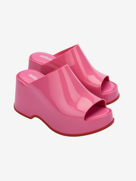Melissa Růžové dámské pantofle na platformě Melissa Patty AD