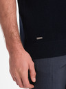 Ombre Clothing Tmavě modré pánské polo tričko Ombre Clothing