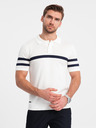 Ombre Clothing Bílá pánská polokošile Ombre Clothing