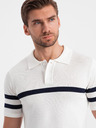 Ombre Clothing Bílá pánská polokošile Ombre Clothing