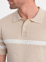 Ombre Clothing Béžová pánská polokošile Ombre Clothing