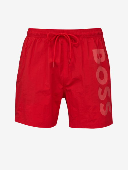 BOSS Červené pánské plavky BOSS