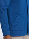 Ombre Clothing Modrá pánská mikina na knoflíky Ombre Clothing