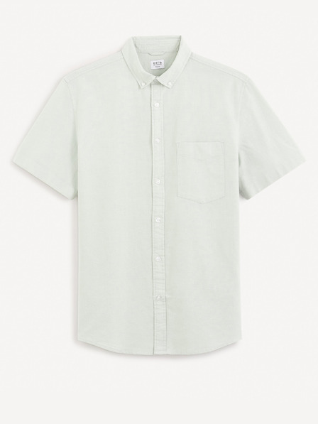 Celio Světle zelená košile regular Celio Daxfordmc