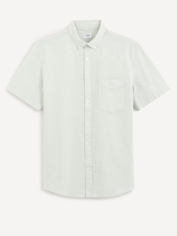 Celio Světle zelená košile regular Celio Daxfordmc