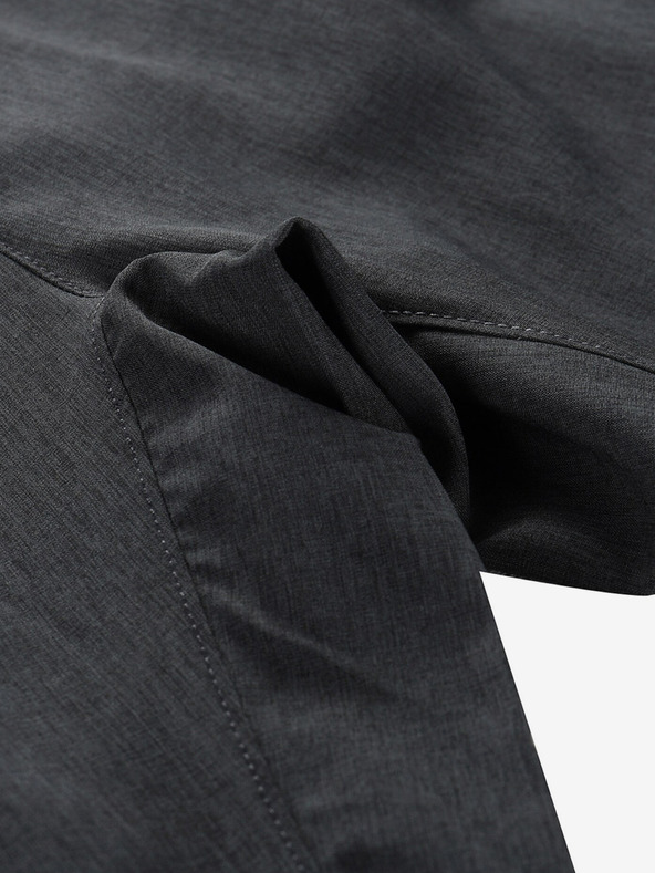 ALPINE PRO Šedé pánské rychleschnoucí kalhoty ALPINE PRO Zerec