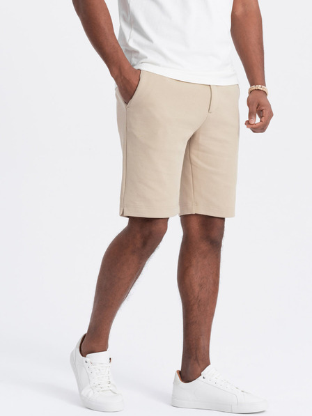Ombre Clothing Béžové pánské kraťasy Ombre Clothing