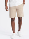 Ombre Clothing Béžové pánské kraťasy Ombre Clothing
