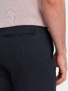 Ombre Clothing Tmavě modré pánské kraťasy s kapsami Ombre Clothing