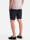 Ombre Clothing Tmavě modré pánské kraťasy s kapsami Ombre Clothing