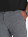 Ombre Clothing Šedé pánské žíhané kraťasy Ombre Clothing