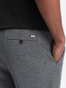 Ombre Clothing Šedé pánské žíhané kraťasy Ombre Clothing