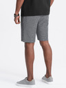 Ombre Clothing Šedé pánské žíhané kraťasy Ombre Clothing
