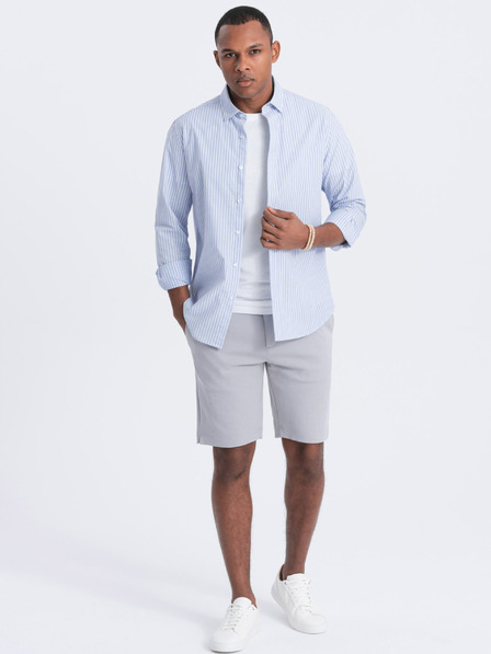 Ombre Clothing Šedé pánské kraťasy Ombre Clothing