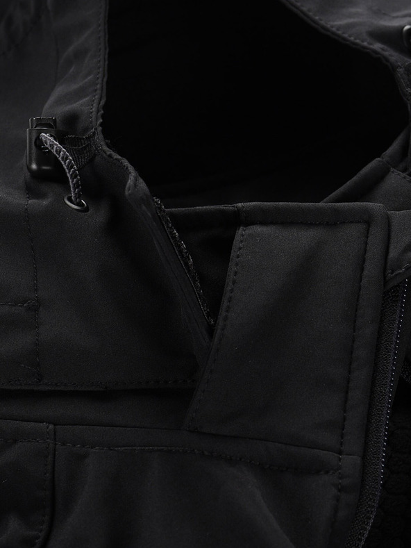 ALPINE PRO Černá pánská softshellová bunda ALPINE PRO Hoor