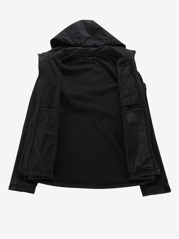 ALPINE PRO Černá pánská softshellová bunda ALPINE PRO Hoor