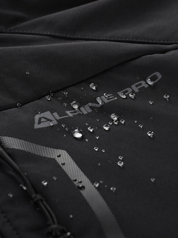 ALPINE PRO Černá pánská softshellová bunda ALPINE PRO Hoor