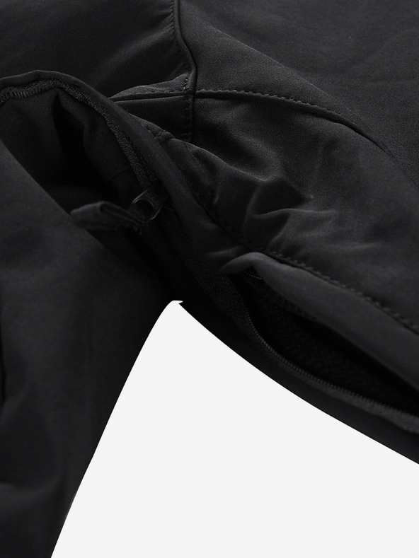 ALPINE PRO Černá pánská softshellová bunda ALPINE PRO Hoor