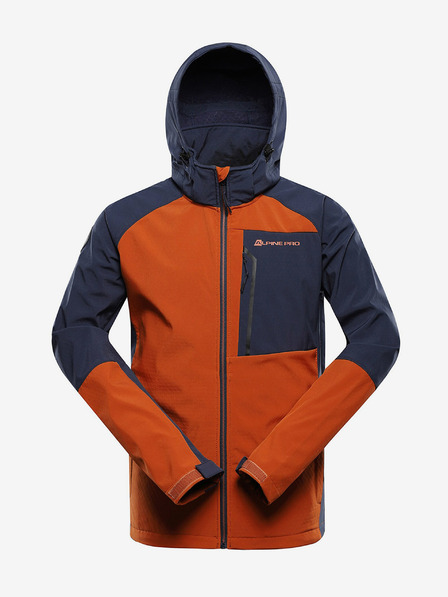 ALPINE PRO Hnědá pánská softshellová bunda ALPINE PRO Hoor