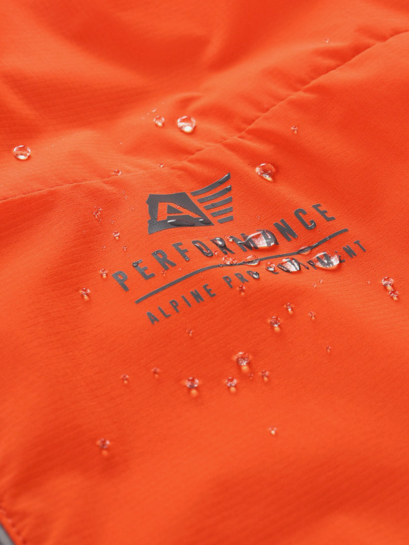 ALPINE PRO Oranžová pánská bunda s impregnací ALPINE PRO Spin