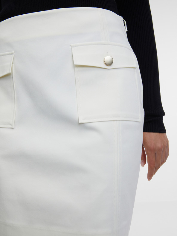 Orsay Bílá dámská sukně ORSAY