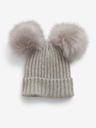 GAP Baby čepice s bambulkami CashSoft GAP