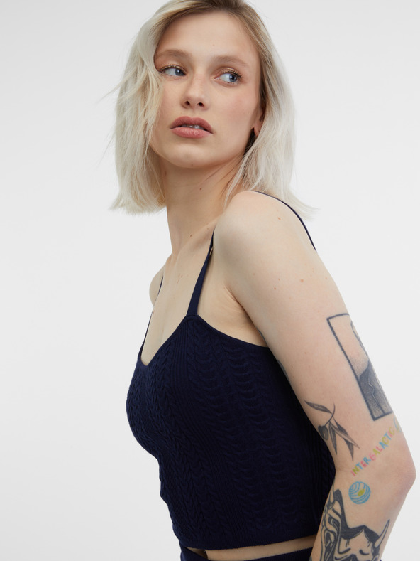 Orsay Tmavě modrý dámský top ORSAY