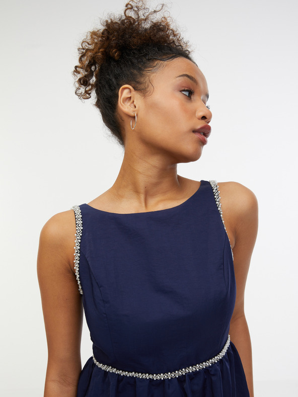 Orsay Tmavě modré dámské šaty ORSAY