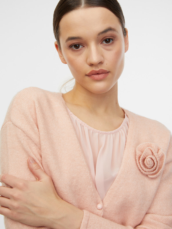 Orsay Meruňkový dámský kardigan s příměsí vlny ORSAY