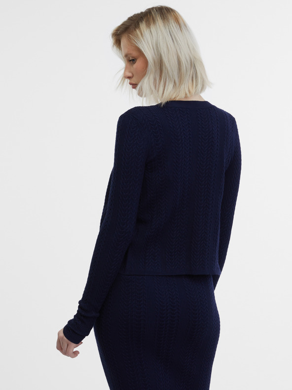 Orsay Tmavě modrý dámský kardigan ORSAY