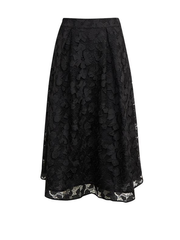 Orsay Černá dámská krajková midi sukně ORSAY