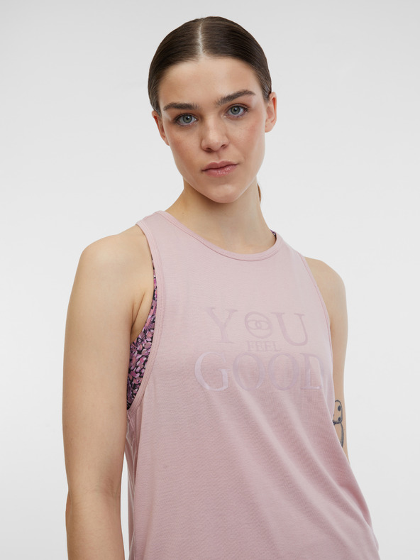 Orsay Světle růžové dámské sportovní tílko ORSAY