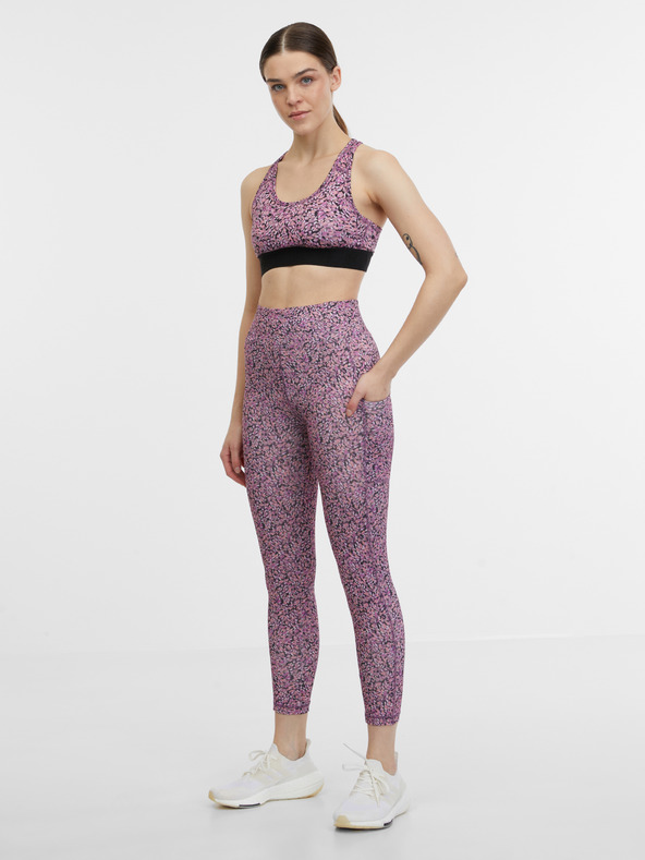 Orsay Světle fialová dámská vzorovaná sportovní podprsenka ORSAY