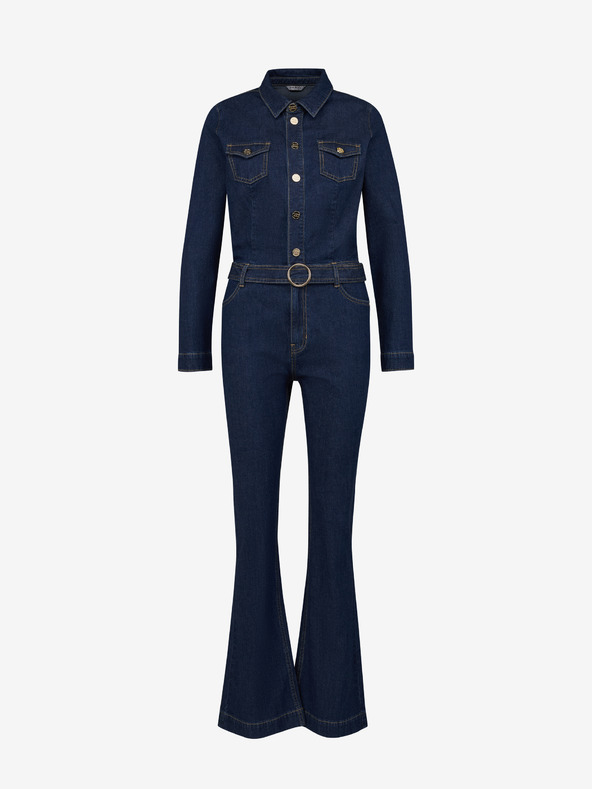 Orsay Tmavě modrý dámský džínový overal ORSAY