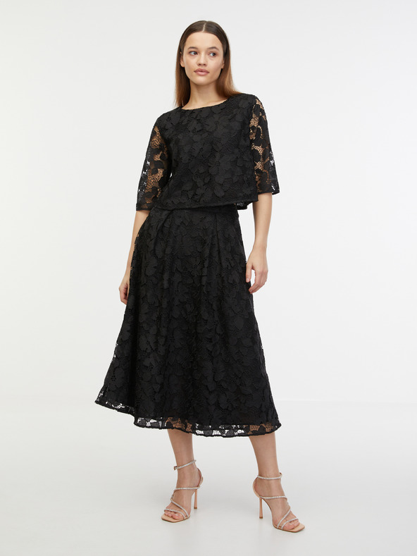 Orsay Černá dámská krajková halenka ORSAY