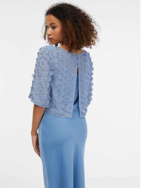 Orsay Světle modrá dámská květovaná halenka ORSAY