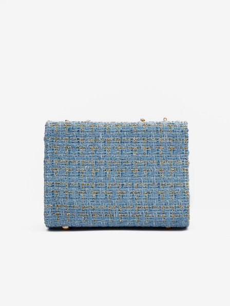 Orsay Světle modrá dámská tvídová kabelka ORSAY
