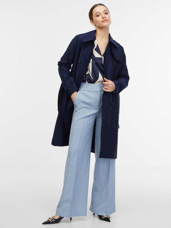 Orsay Tmavě modrý dámský trenčkot ORSAY