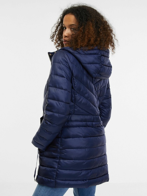 Orsay Modrý dámský kabát ORSAY